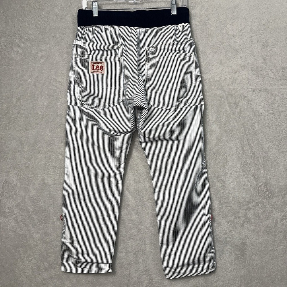 Lee Sanforized Union Made Pants Women 30x26.5 Hickory Striped Conductor JPN